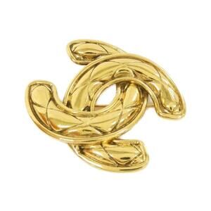 CHANEL Authentic Gold Brooch